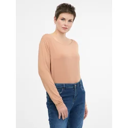 Light brown womens long-sleeved T-shirt ORSAY - Womens