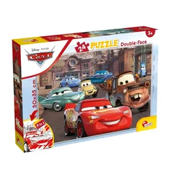 Slagalica Cars 24 komada sa bojankom na poleđini, 50 x 35 cm