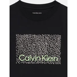 Calvin Klein Jeans Majica Perforation LVCKSJA04B Črna Regular Fit