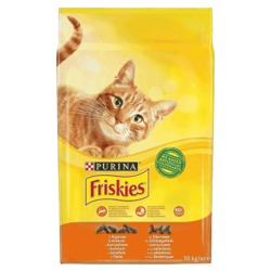 FRISKIES hrana za mačke CAT PILETINA, JETRICA, POVRĆE 10kg