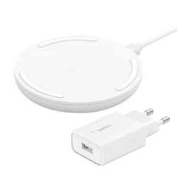 BELKIN Bežični punjač WIA001VFWH beli