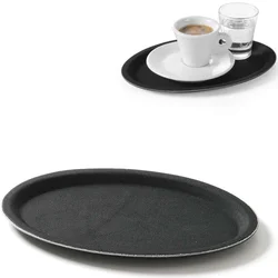 shumee Protizdrsni ovalni pladenj 20x26,5cm - črn