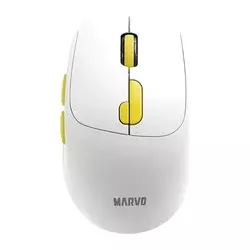 Marvo - Miška Marvo M809W, brezžična, bela