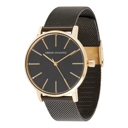ARMANI EXCHANGE Analogna ura zlata/črna