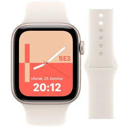 Apple Pametni sat, 1.57 LTPO OLED zaslon, BT, WiFi - Watch SE 3 GPS 40mm Starlight