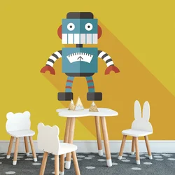 Samolepilna tapeta veseli robot - 196x132