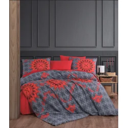 Hanah home Komplet posteljine Saltanat, 160x220cm, Siva
