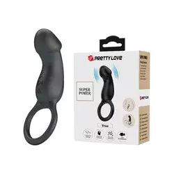 Prsten sa vibratorom Mini Trae, Vibrirajući, Crni