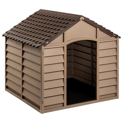 Vidaxl Pasja uta rjava 86x84x82 cm polipropilen