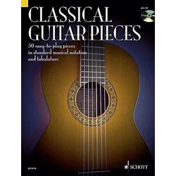 CLASSICAL GUITAR PIECES 50 EASY TO PLAY PIECES+CD