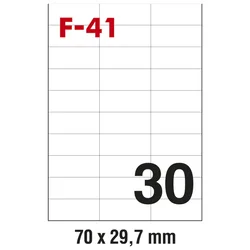ETIKETE ILK  70X29,7MM PK100L FORNAX F-41