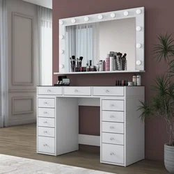Hanah Home Sto za šminkanje, Beli