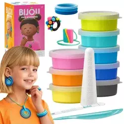 sarcia.eu Hey Clay Bijou nakit Modelirna masa + dodatki, modelirna glina, 8 barv