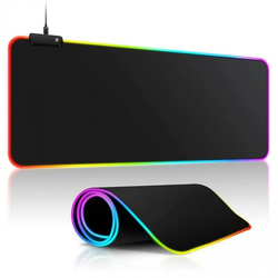 Osvijetljena gaming podloga za miš - Crna XL KP30682