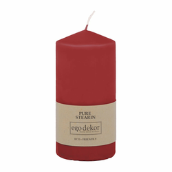 Rdeča sveča Eco candles by Ego dekor Top, čas gorenja 30 h