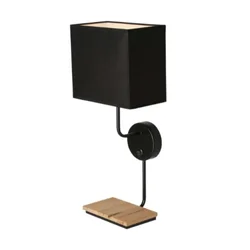 Keto Zidna Lampa sa Prekidačem Crna 1x40W E14 ( 15148 )