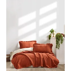 Aberto Design Set Double prekrivač Tziana, 220x240cm, Crvena