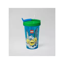 LEGO ČAŠA SA POKLOPCEM I SLAMKOM: DEČAK