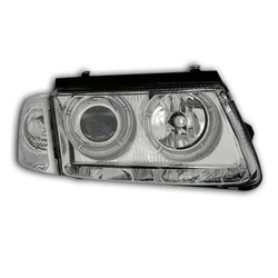 OEM Kristalni farovi Angel Eyes VW Passat 3B/ B5 (97-00), Hrom