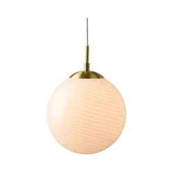 Halo Design 748563 - Luster na sajli CANDY 1xE27/25W/230V prečnik 30 cm krem/mesing