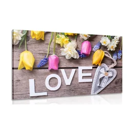 Slika z napisom Love - 90x60