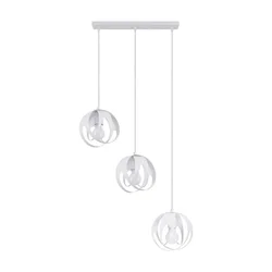 Sollux SL.1085 - Viseći luster na sajli TULOS 3xE27/60W/230V bela