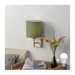 BRILAGI - LED zidna svetiljka NUBILA 1xE27/60W/230V mat hrom/zelena
