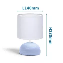 Aigostar - Stona lampa 1xE14/40W/230V plava/bela