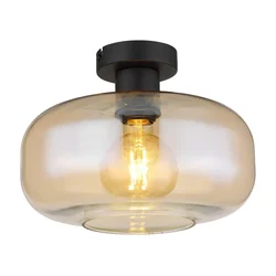 Globo 15566DA - Plafonska lampa GIUSEPPE 1xE27/40W/230V, O 28 cm, prozirna