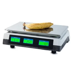 Verkgroup Digitalna inox elektronska tehtnica do 40kg dvostranski LCD bela