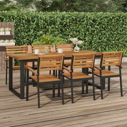 Vrtni stol s U-nogama 200 x 90 x 75 cm od masivnog drva bagrema