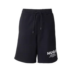 HUGO Hlače Nomario črna/bela
