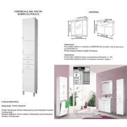 Ceramica Lux DM vertikala 35x190 korpa