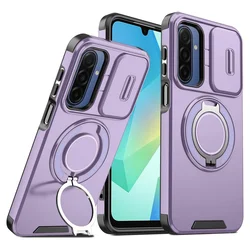 Maska za Samsung Galaxy A17 CamShield Ring stand ljubičasta