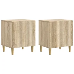 vidaXL Nočna omarica 2 pcs Sonoma hrast 43 x 34,5 x 50 cm