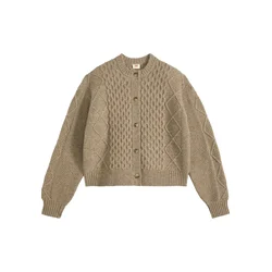 LEVIS  Pletena jopa CHARLOTTE rjava