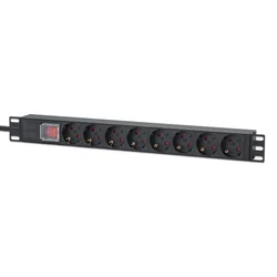 PDU kabl Intellinet 715126 19/1U sa 8 utičnica/prekidač/2m