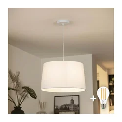 Brilagi - LED luster na sajli CERIA 1xE27/40W/230V, prečnik 45 cm, bela