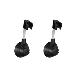 INF 2-Pack Universal No-Drilling Shower Head Holder - 360° Rotatable Bracket Black, (5000158287)