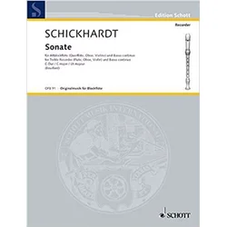 SCHICKHARDS J.S:SONATA C-DUR ALTBLOCKFLOTE