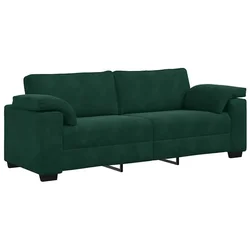 Vidaxl Trosed temno zelen 220x77x82 cm žamet