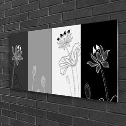 tulup.si Steklena slika Abstrakcija graphics 125x50 cm 2 obešalnika