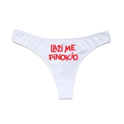 Ženski donji veš Laži me Pinokio cs3063, Beli