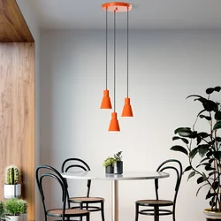 Opviq Luster Konikkem-6357-3, 75-114cm, 40 cm, 3xE27, Narandžasti