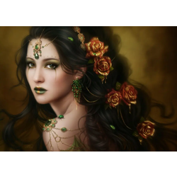 Grafika - Puzzle Ortega: Golden Rose/0039/- 1 000 kosov