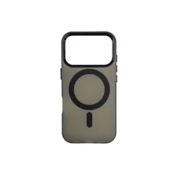 Silikonska futrola Magsafe FLURO COLOR Iphone 17 Pro CRNA