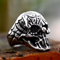 Prstan Skull Punk Clown - SS8-1165R