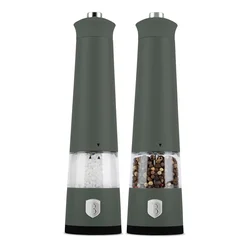 Berlinger Haus Električni mlin za biber i so Matte Green Collection BH-9885, 2 komada, Zeleni