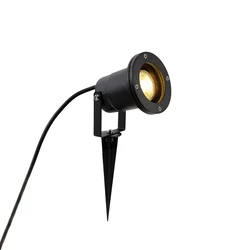 Moderni reflektor črn vklj. kabel in vtič 200cm IP65 - Basic