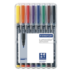 Marker Staedtler Lumocolor 314 WP8 1-2,5 mm, B, 8 komada